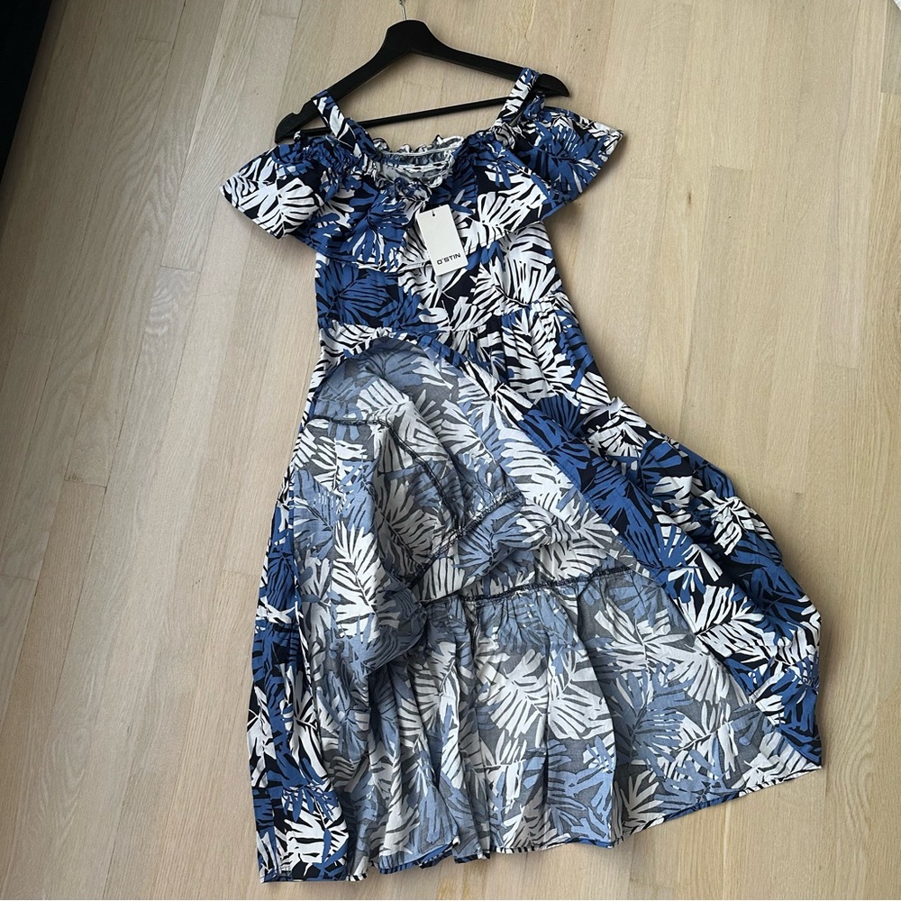 Vacation Dress floral print 100% cotton, NWT - Picture 8 of 11